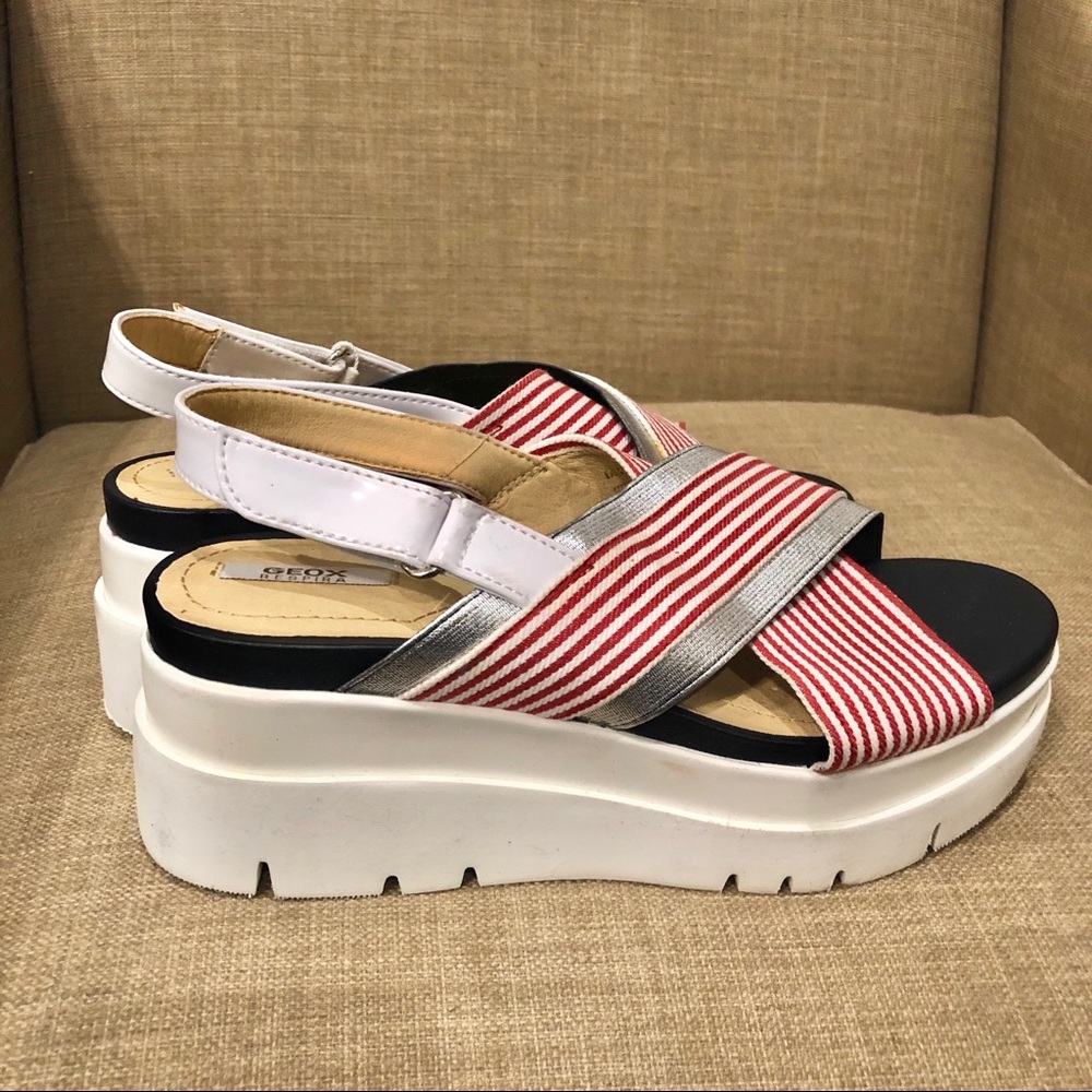 NWT GEOX Respira platform sandals